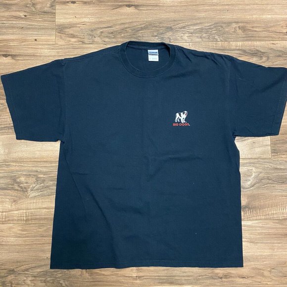 VINTAGE Big Dogs Shirt XL Navy Blue “Worlds Best Grandpa” Graphic Tee Mens XL - Picture 3 of 3